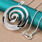 Women’s Silver Spiral Necklace & Pendant