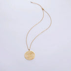 Geometric Spiral Necklace & Pendant in Gold