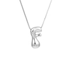 Women's necklace with initial pendant - letter