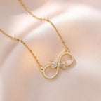 Women's Necklace with Infinity Zircon Pendant
