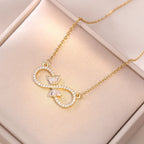 Women's Necklace with Infinity Zircon Pendant