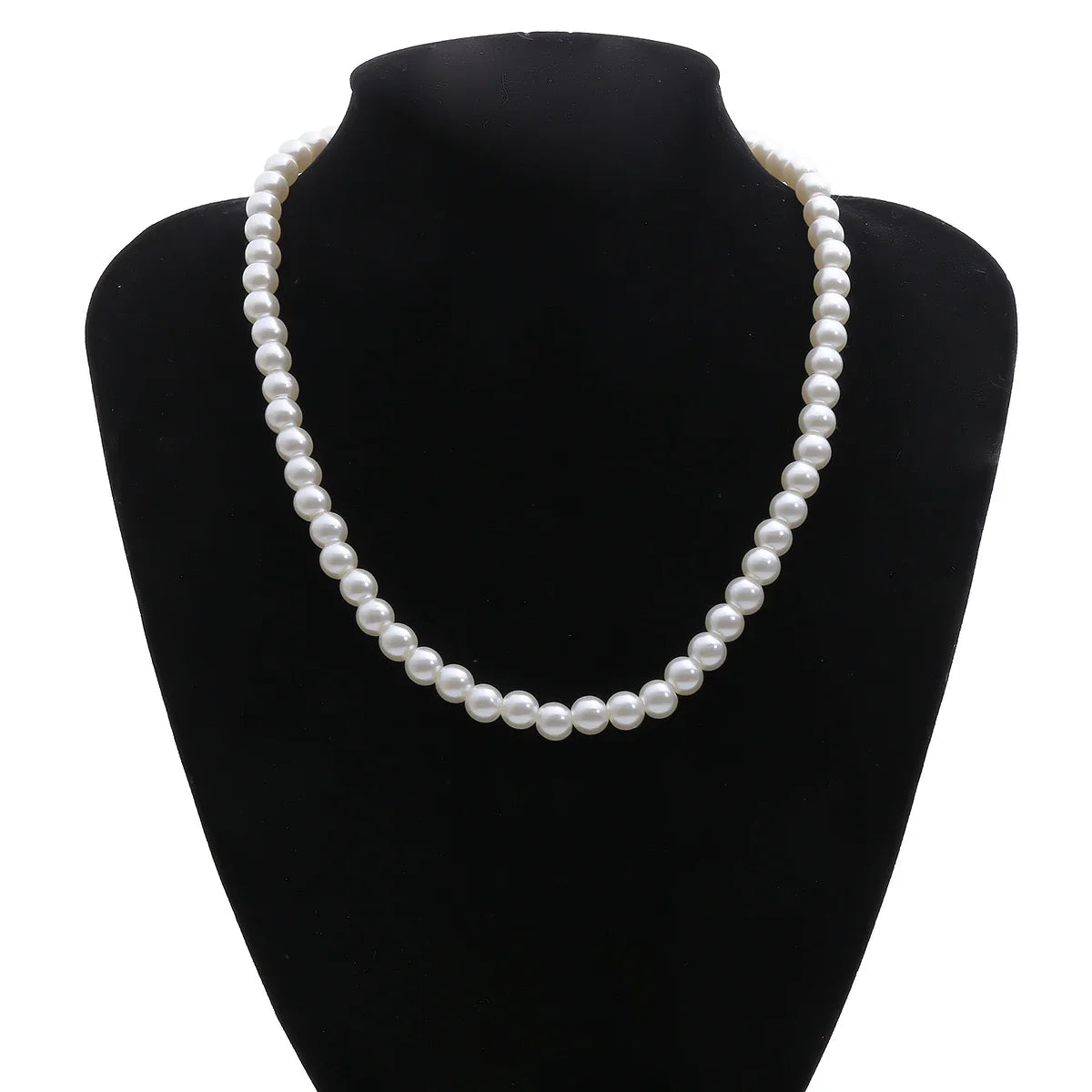 Men's Choker Necklace with Pearls