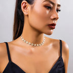 Daisy Flower Pendant Choker Necklace