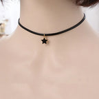Women’s Choker Necklace Star Pendant 1