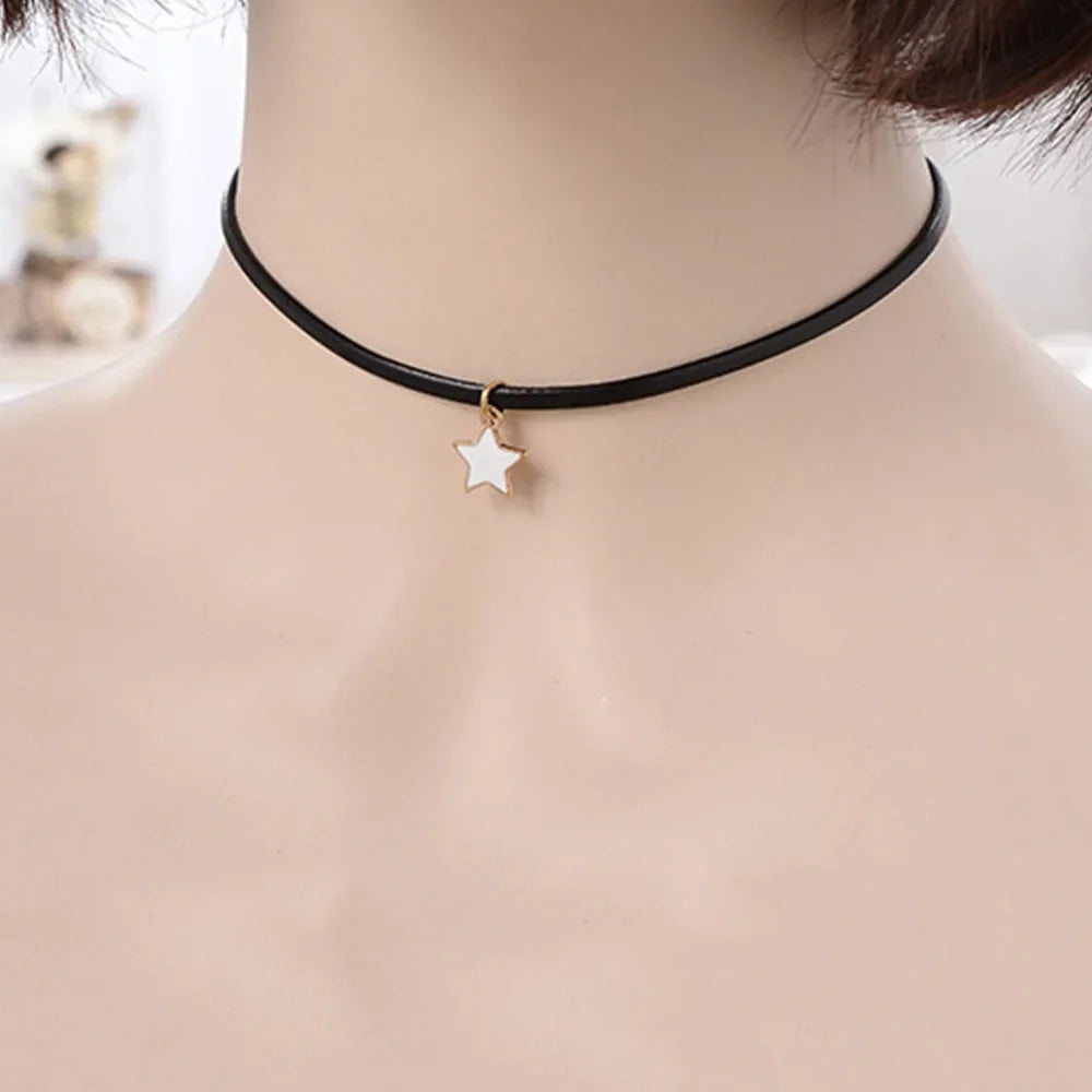 Women’s Choker Necklace Star Pendant 2