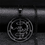 Satanic Necklace Demonic Spirit Pendant asmoday black