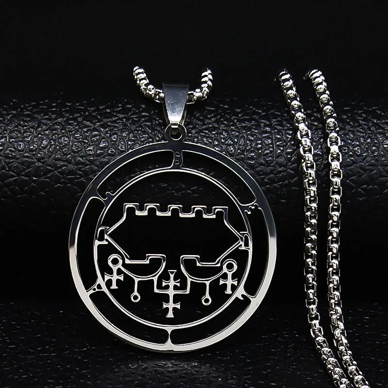 Satanic Necklace Demonic Spirit Pendant belial