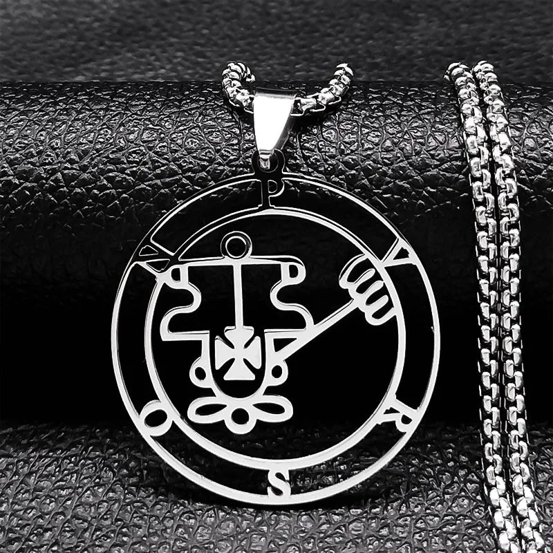 Satanic Necklace Demonic Spirit Pendant purson