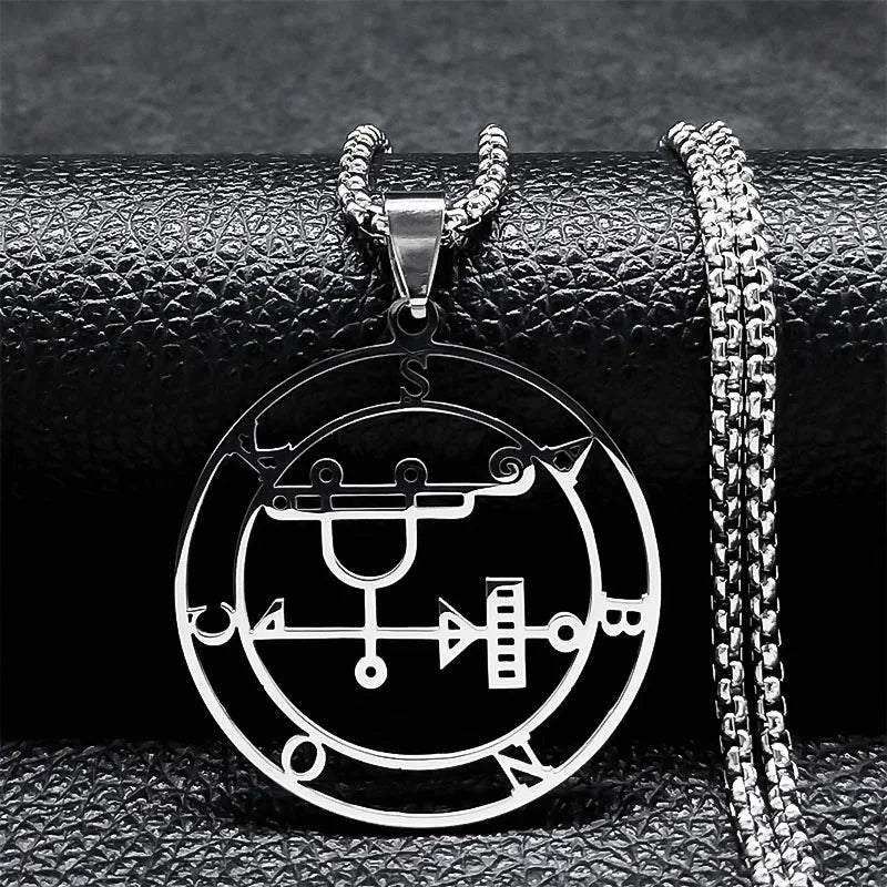 Satanic Necklace Demonic Spirit Pendant sabnock