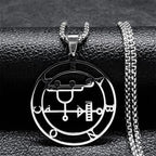 Satanic Necklace Demonic Spirit Pendant sabnock
