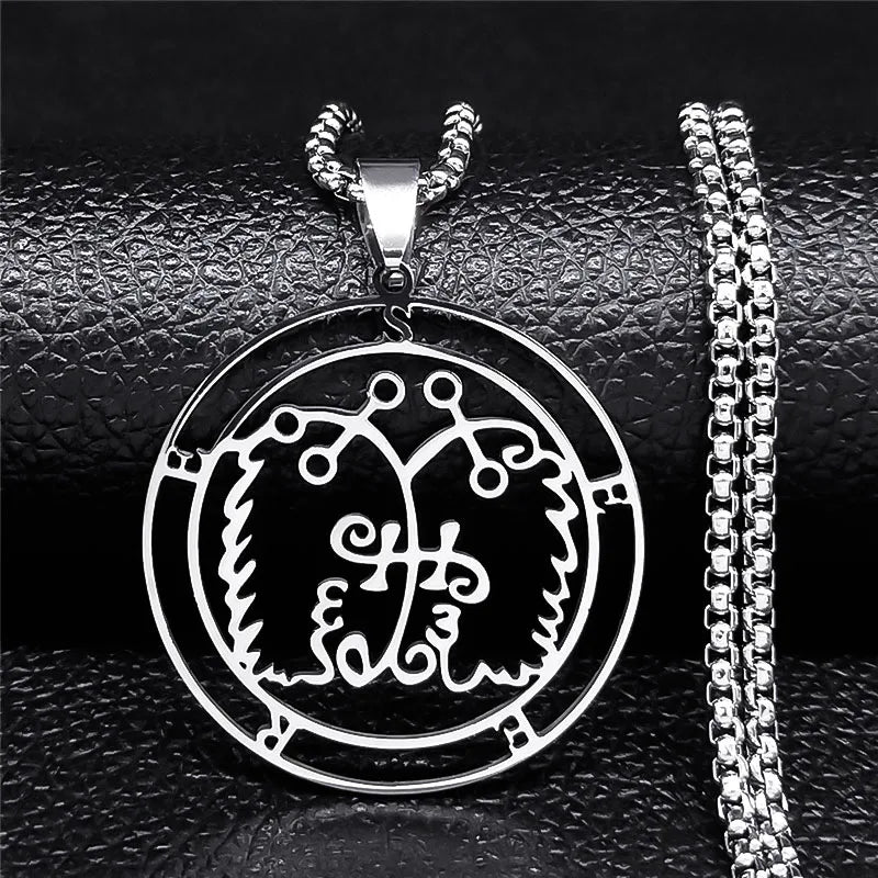 Satanic Necklace Demonic Spirit Pendant seese