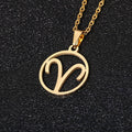 Zodiac Sign Necklace - Pendant 12 Constellations