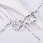 Infinity Symbol Necklace with Pendant for Women silver