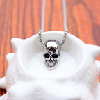 Skull Necklace Silver
