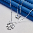 4-Leaf Clover Pendant Necklace for Women Silver
