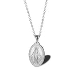 Silver Virgin Mary Necklace