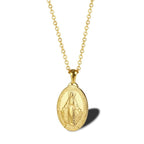 Gold Virgin Mary Necklace