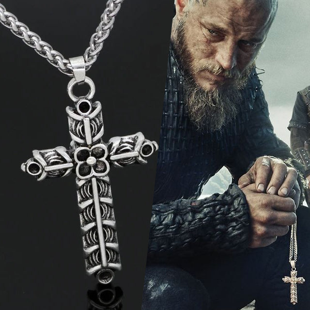 Viking Cross Necklace Ragnar Athelstan