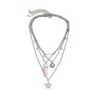 Four-Tier Pendant Necklaces Star of David