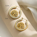 Tree of Life Hoop Earrings for Women