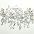 Wedding Tiara with Diamonds and Flowers
