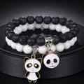 Black And White Panda Bracelet Duo