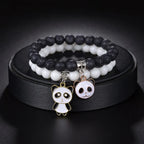 Black And White Panda Bracelet Duo