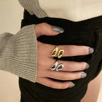 Elegant Water Drop Ring in Gold