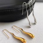 Elegant Fine Water Drop Dangle Earrings silver