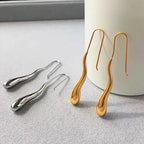 Elegant Fine Water Drop Dangle Earrings silver
