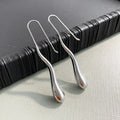 Elegant Fine Water Drop Dangle Earrings silver