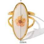 Large Flower Ring in Transparent Frame