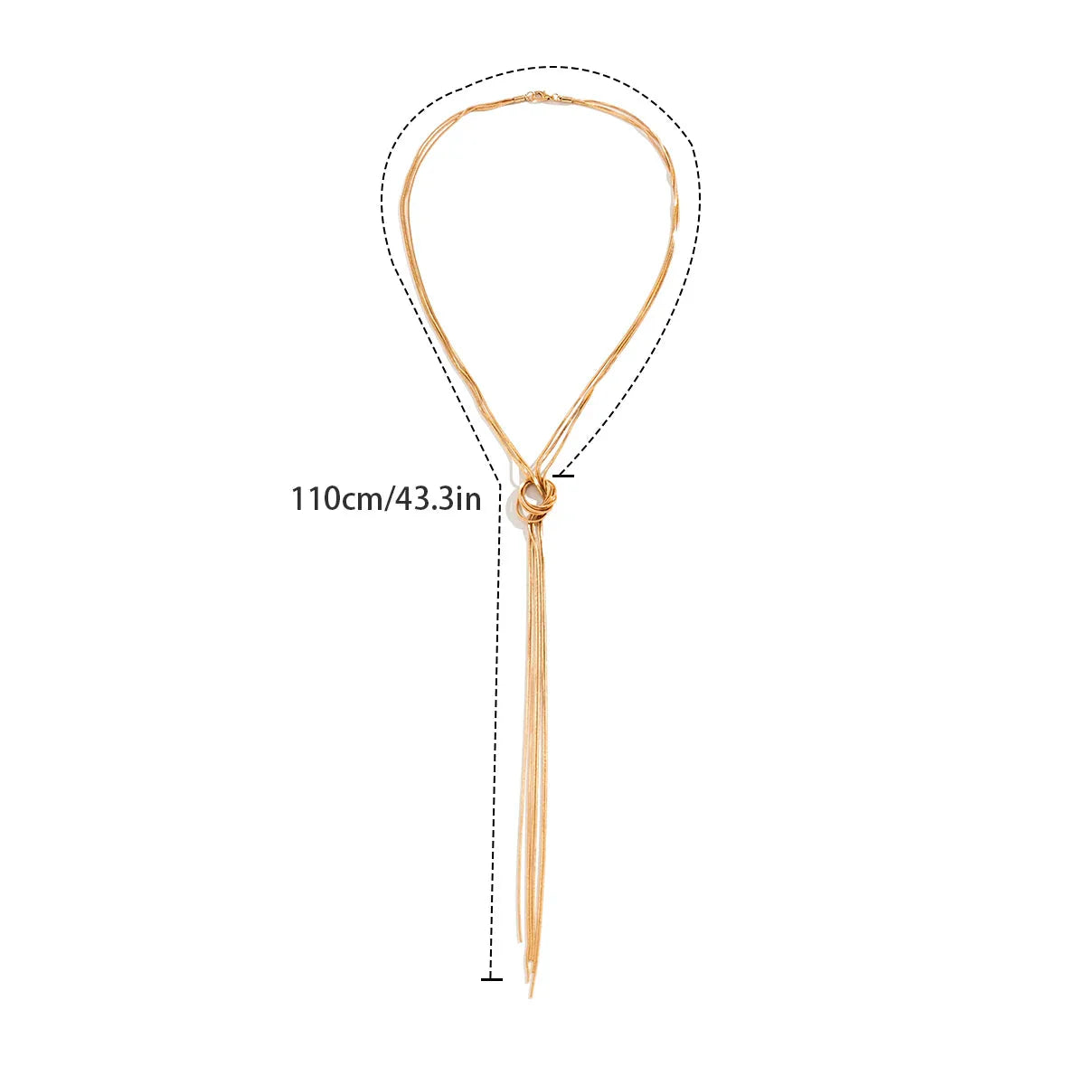 Long Neckline Necklace with Bow for Women