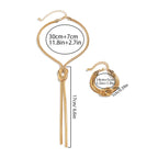 Long Necklace for the Décolleté & Its Bow Knot Bracelet