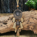 Ethnic-Style Pendant Necklace with Fringe, Style 1