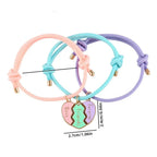 Set of 3 Rope Bracelets for a Trio of Best Friends
