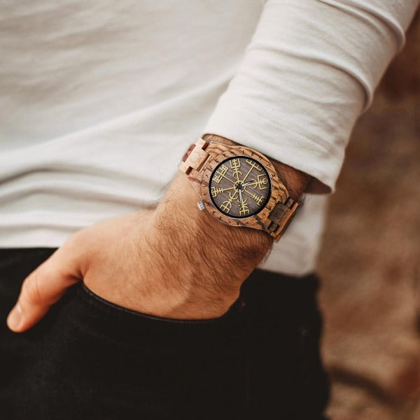 Men's Viking Wooden Watch wood