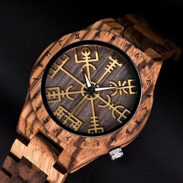 Men's Viking Wooden Watch wood