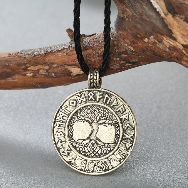 Celtic Tree of Life Pendant Antique Silver-Plated Gold
