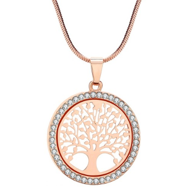 Tree of Life Pendant in Rose Gold