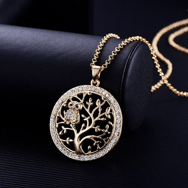 White Gold Tree of Life Pendant gold