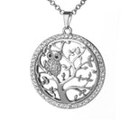 White Gold Tree of Life Pendant silver