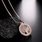 Tree of Life Pendant in Rose Gold