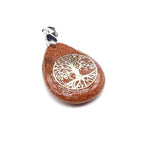 Natural Stone Ball Tree of Life Pendant