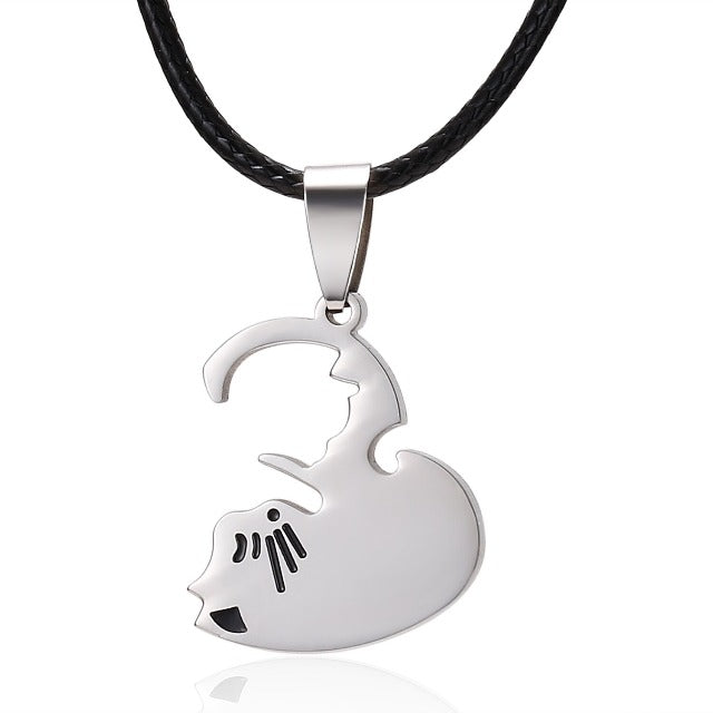 Cat Pendant for Couples 