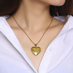 Openable Heart Photo Pendant or