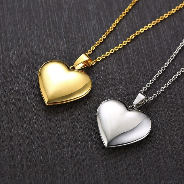 Openable Heart Photo Pendant 