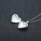 Silver Openable Heart Photo Pendant
