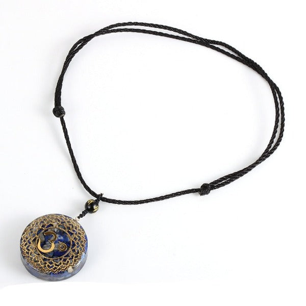 Orgonite Stone Pendant & Necklace for Men and Women Protection Meditation Lapis Lazuli