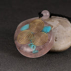 Orgonite Stone Pendant & Necklace for Men and Women Protection Meditation Triskel